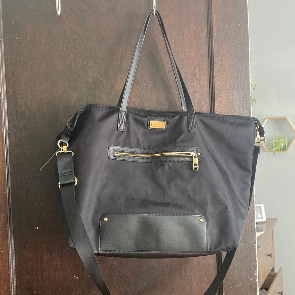 Madden Girl Steve Madden Black weekend duffel bag tote
